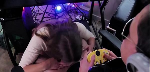  Gamer Brother Fucks Sister While Playing- Kenzie Madison